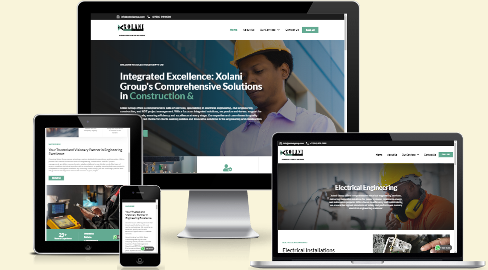 xolani group mockup website